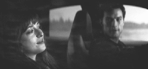 "ana and christian driving, fifty shades of grey"